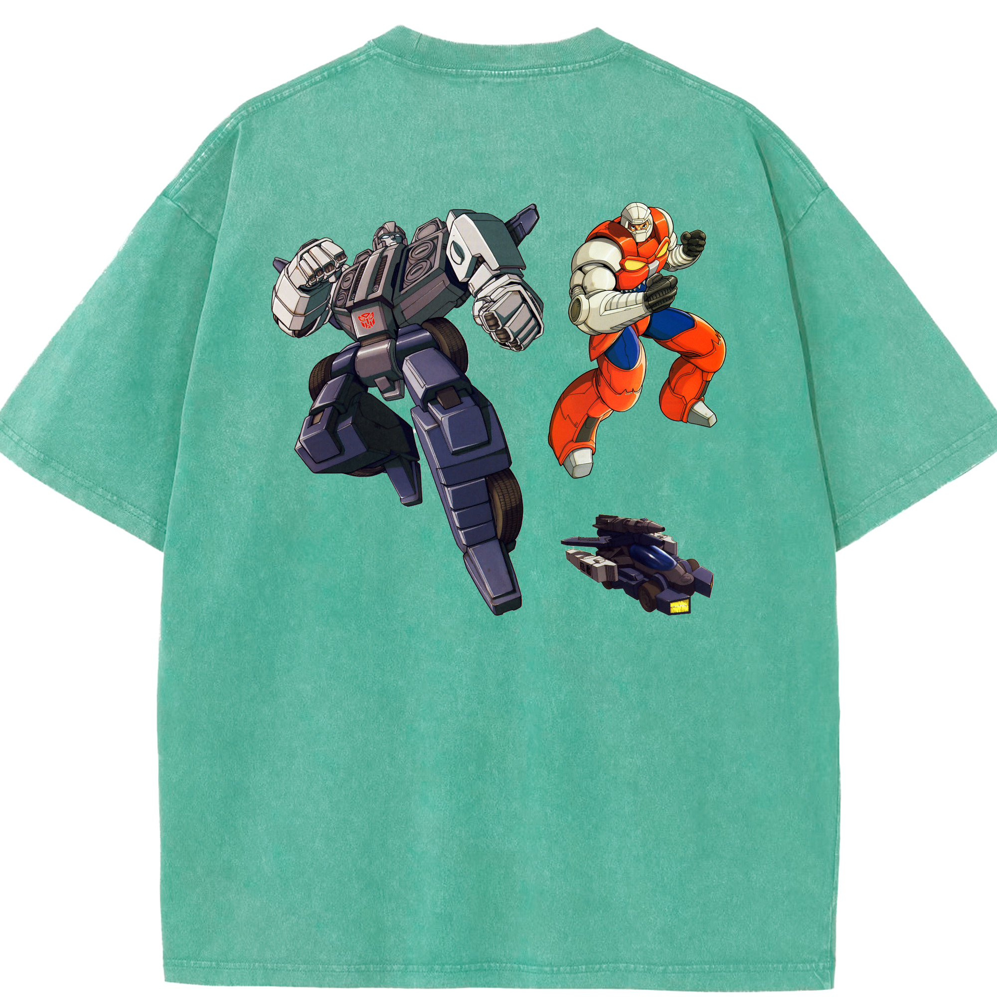 （画像用）  綿100% ヴィンテージ風 半袖Tシャツ（背面プリント）